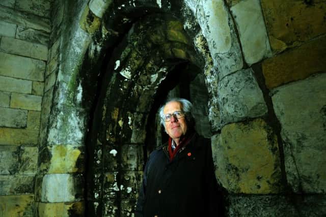 Bill Hill, a member of the Friends of York Walls by the  walls  near to Fishergate Tower. Picture by Gary Longbottom.