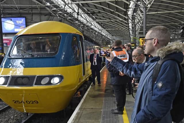 Passengers who had bought tickets for the special final journey to London boarded at Leeds