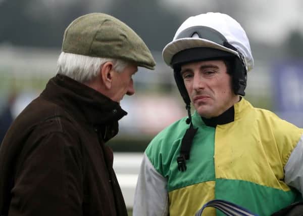 Brian Hughes has secured a slender lead in the jockeys' title race following a four-timer at Newcastle.