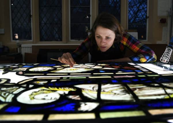 Intricate work is being undertaken to restore the medieval glass at York Minster.
