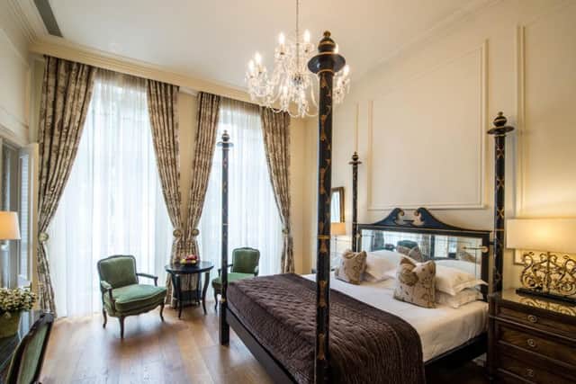 A luxury studio suite at The Kensington.
