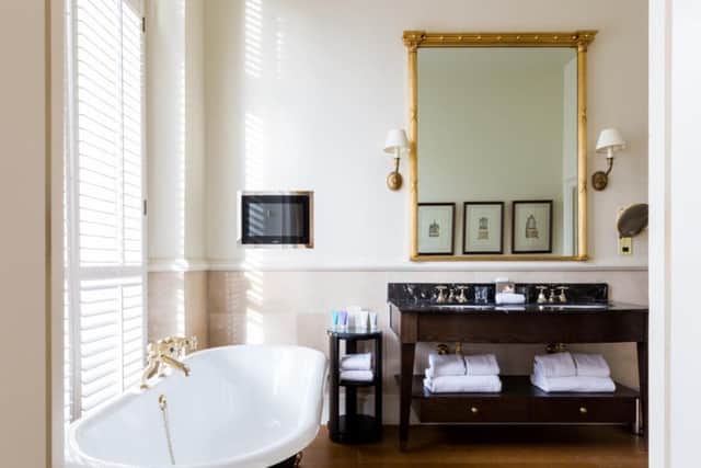 Roll-top baths are a feature of luxury rooms at The Kensington.