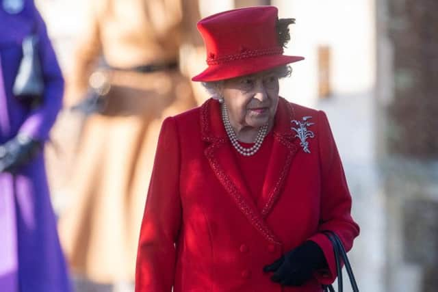 Queen Elizabeth II after attending the Christmas Day morning church service at St Mary Magdalene Church in Sandringham, Norfolk.