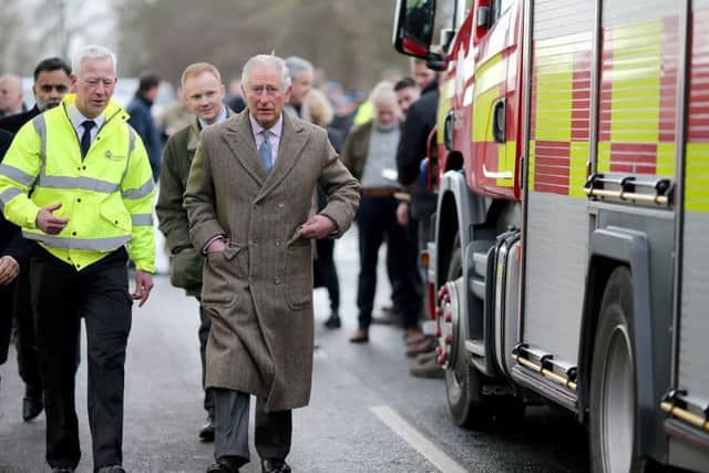 The Prince of Wales met South Yorkshire flooding victims in Fishlake just before Christmas.