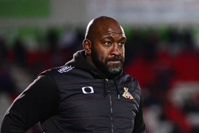 Doncaster's manager Darren Moore.