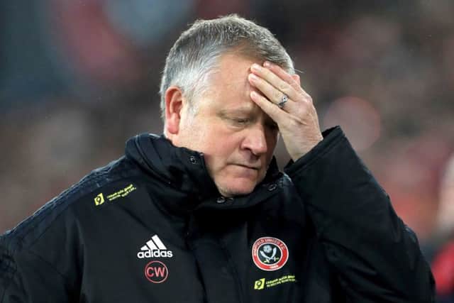 Frustrated - Sheffield United manager Chris Wilder (Picture: PA)