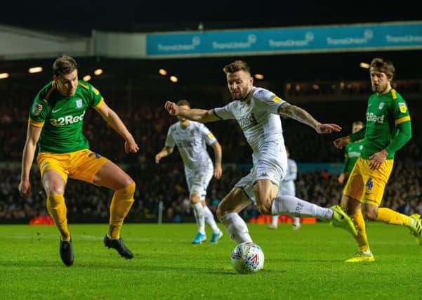 Stuart Dallas netted late equaliser for Leeds United.  Picture Bruce Rollinson