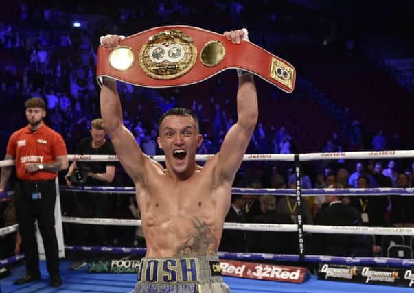 Josh Warrington: After victory over Sofiane Takoucht at Leeds Arena. Picture: Steve Riding