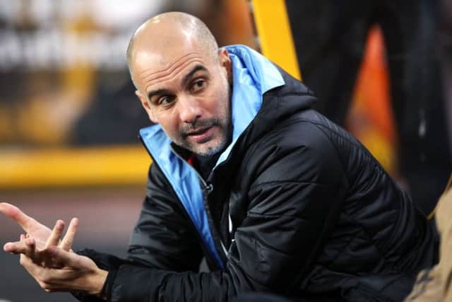 SEE YOU SUNDAY: Manchester City manager Pep Guardiola. Picture: Nick Potts/PA