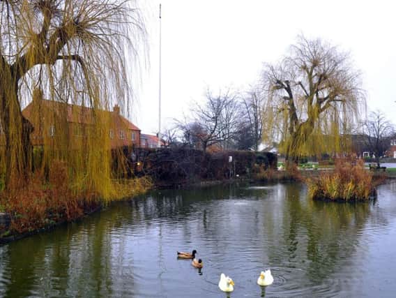 The duck pond at Finningley