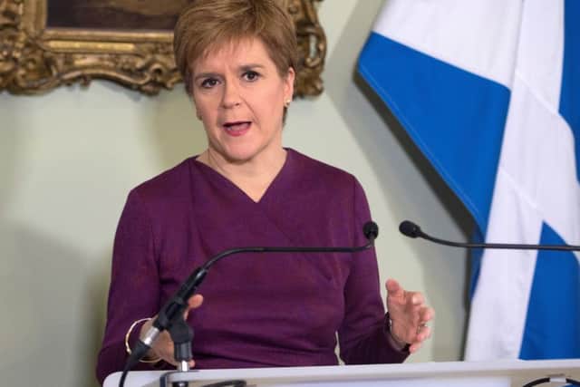 Nicola Sturgeon is pushing for a second referendum on Scottish independence. (Photo by Neil Hanna/WPA Pool/Getty Images)