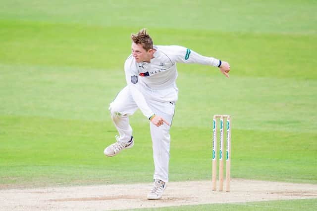 Dom Bess, who played on loan at Yorkshire in 2019, is thought to be favourite to be called up if England opt for a spinner in Cape Town. Picture by Allan McKenzie/SWpix.com