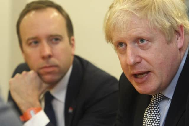 When will Boris Johnson and Matt Hancock (left), the Health and Social Care Secretary, act over social care?