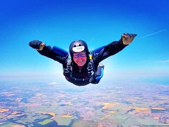 Darren Crumpler, 51, had taken up skydiving as a hobby after his wife Emma bought him a parachuting experience as a gift.