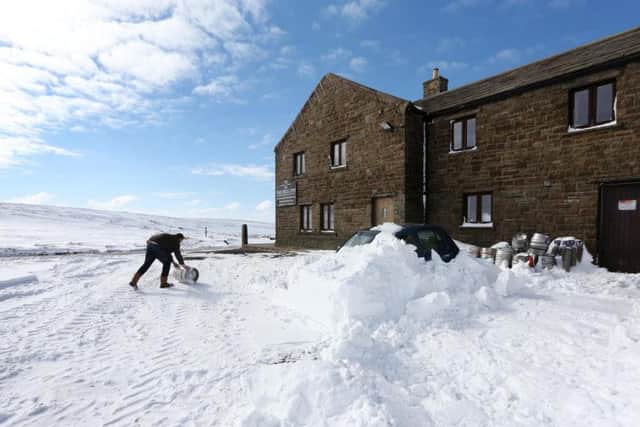 Winters at Tan Hill are famously challenging and drinkers have been trapped by snow before