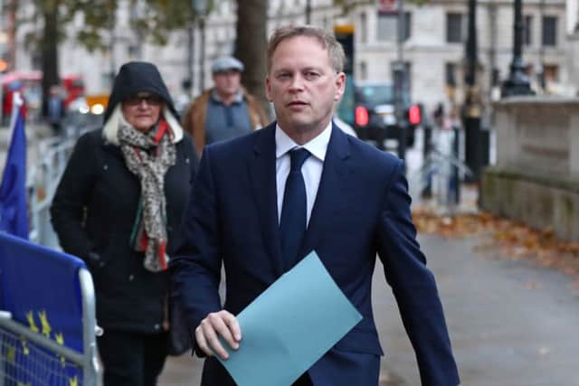 Transport Secretary Grant Shapps arriving at the Cabinet Office in London. Photo: Gareth Fuller/PA Wire
