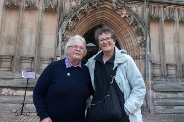 Rilba Jones and half sister Mary Brand first met after more than 70 years Picture: Alex Wood