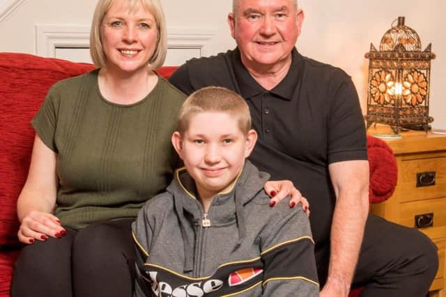 John and Allison McDonald who have won 2 million on the National Lottery just days after hearing their 15-year-old son Ewan has been given the all-clear from cancer.