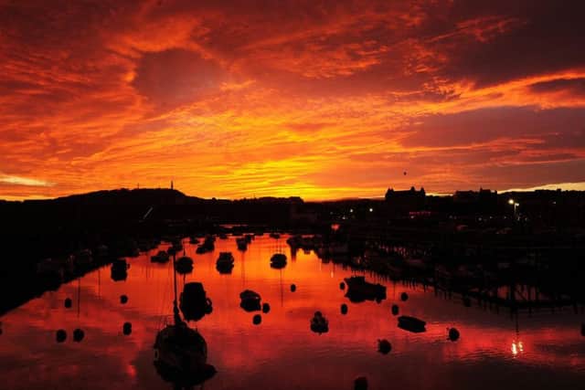 The sun sets over Scarborough South Bay. Technical details: Nikon D3s camera with a 12-24mm lens, exposure of 1/60th sec at F5.6 iso 400. Picture by Simon Hulme