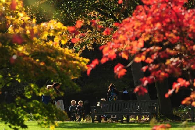 Visitors enjoying RHS Garden Harlow Carr. Picture: Simon Hulme.