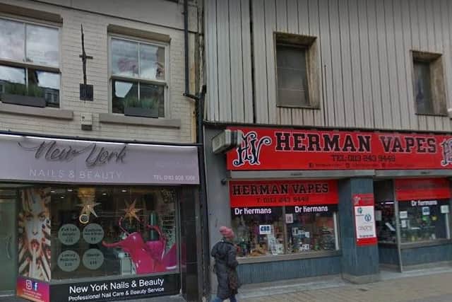 New York Nails & Beauty and Dr Herman Vapes were among four business burgled in one night by Liam Callaghan.