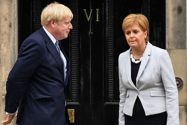 Boris Johnson received a frosty reception when he travelled to Scotland, immediately after becoming PM, for talks with a stern-faced Nicola Sturgeon, the First Minister.
