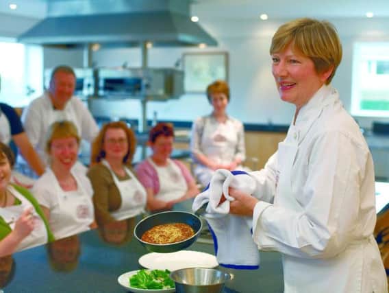 Lesley Wild in the Bettys Cookery School