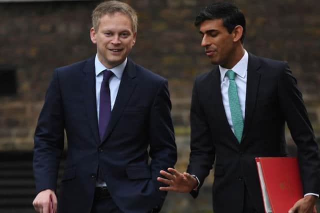 Transport Secretary Grant Shapps and Chief Secretary to the Treasury Rishi Sunak arriving in Downing Street for the first Cabinet meeting of the year. Photo: Stefan Rousseau/PA Wire