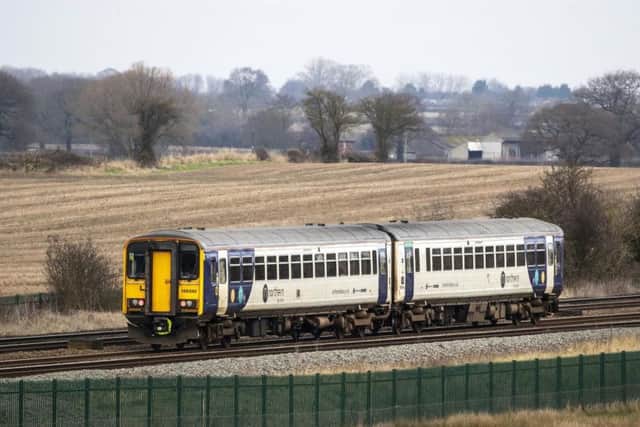 A Northern train near Colton Junction in North Yorkshire. Transport Secretary Grant Shapps has signalled he wants to remove the franchise from Northern, warning he is "simply not prepared" for the service to carry on as it is. Pic: Danny Lawson, PA