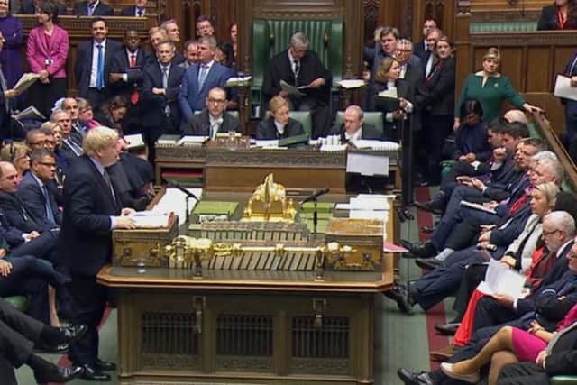 Boris Johnson address MPs during the first PMQs of the new Parliament - and Speakership of Sir Lindsay Hoyle.