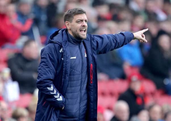 LOOKING UP: Middlesbrough manager Jonathan Woodgate. Picture: Richard Sellers/PA
