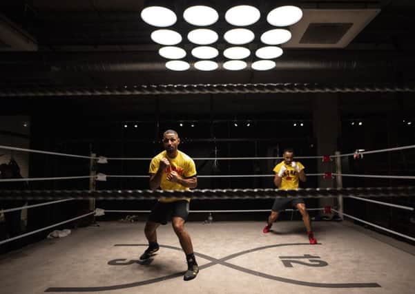 READY FOR ACTION: Kell Brook works out with fellow Sheffield boxer Kid Galahad ahead of his fight with Mark DeLuca on February 8. Picture: Justin Setterfield/Getty Images)