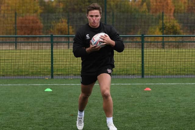 Tyla Hepi in training with Castleford this week (Picture: Melanie Allatt Photography)