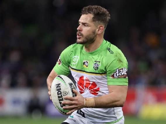 Canberra Raiders' Aidan Sezer is the new Huddersfield Giants captain. (Photo by Robert Cianflone/Getty Images)