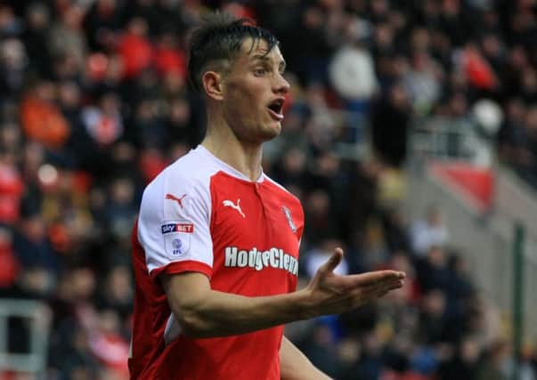 To recall or not to recall: Rotherham striker Jerry Yates has scored 12 goals on loan for Swindon Town. (Picture: Chris Etchells)