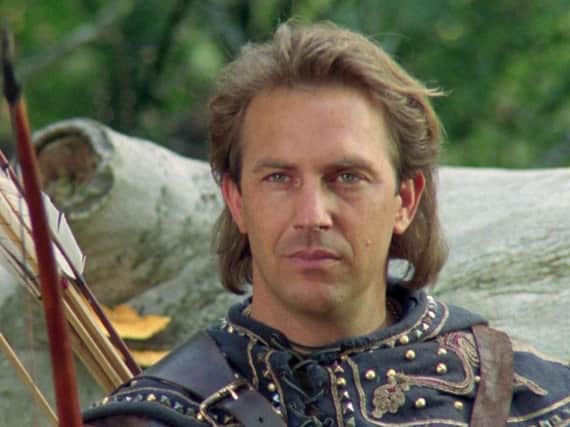 Kevin Costner as Robin Hood in Robin Hood Prince of Thieves.