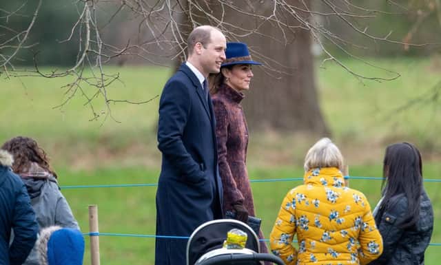 The Duke and Duchess of Cambridge arrive to attend a morning church service at St Mary Magdalene Church in Sandringham, Norfolk earlier this month. Picture: Joe Giddens/PA Wire
