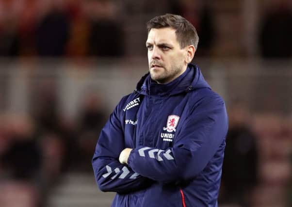 Getting there: Middlesbrough manager Jonathan Woodgate.