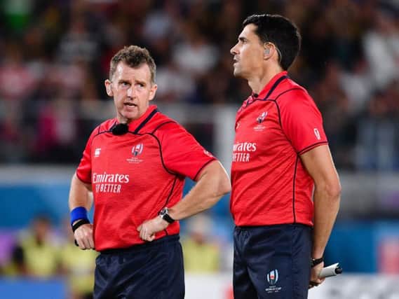 Nigel Owens, left, is the world's leading rugby union referee