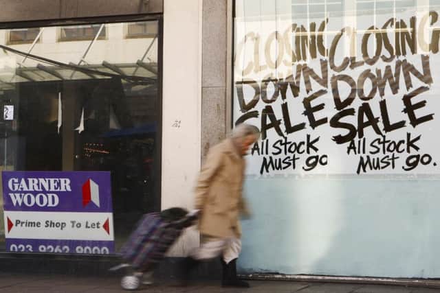 Store closures are painting a grim picture for retail. Photo: Chris Ison/PA Wire.