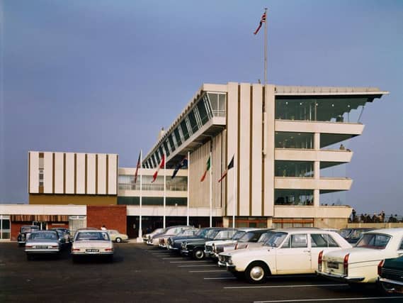 Doncaster Racecourse's new grandstand in 1969