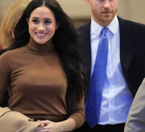 Prince Harry and Meghan Markle announced they will step back as senior royals. Photo: Aaron Chown/PA Wire