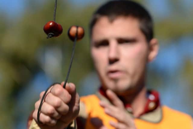 Conkers is being reintroduced on a Barnsley council estate to help youth workers build trust with youngsters. Credit:  Joe Giddens/PA Wire