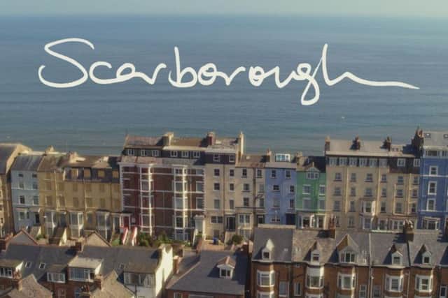 The Scarborough title screen. Credit: BBC.