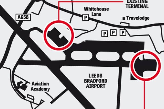 Where the new terminal will be located. 
Graphic by Graeme Bandeira