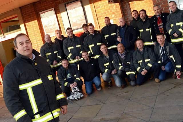 Neil Carbutt, Brigade Secretary, previously pictured with Firefighters from across Doncaster and Rotherham. Picture: Marie Caley