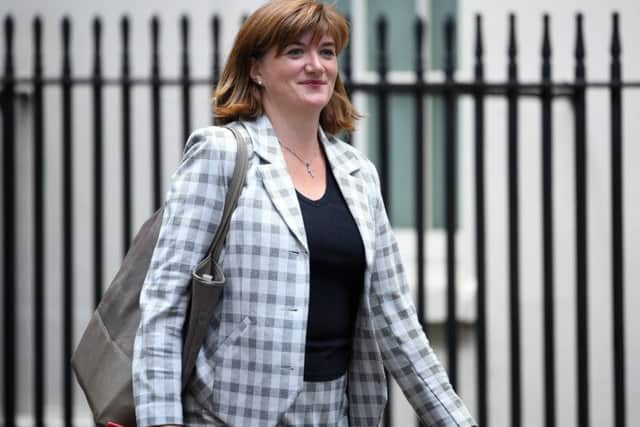 Nicky Morgan, the current Culture Secretary, sitsi n the House of Lords where she cna't take questions from MPs.