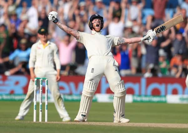 Player of the year: Englands Ben Stokes celebrates winning the third Ashes Test at Headingley. (Picture: Mike Egerton/PA)