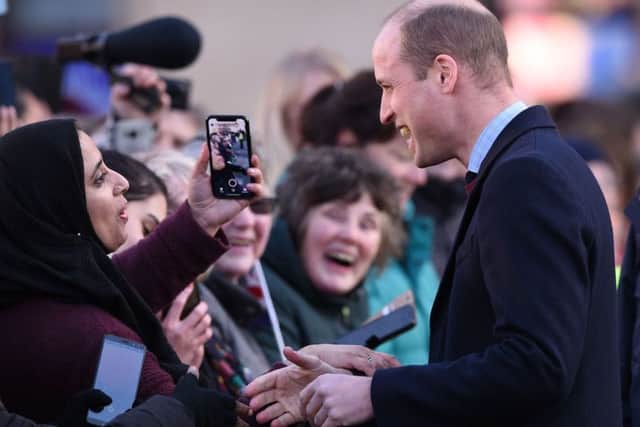 The Duke of Cambridge during a visit to Bradford this week.