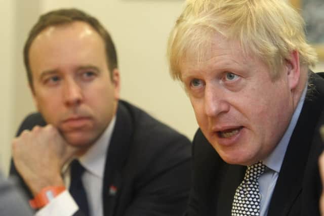 Boris Johnson joined Health Secretary Matt Hancock on a pre-election hospital visit.